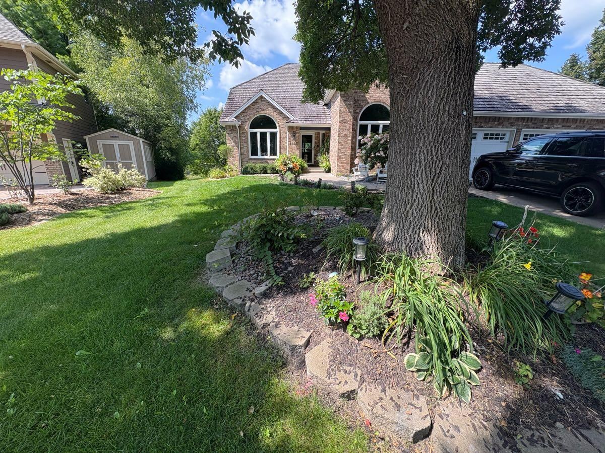 Finished front yard